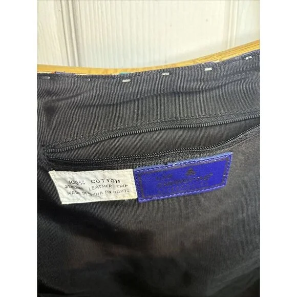 vintage liz claiborne Floral Wood Accent purse - Picture 13 of 16